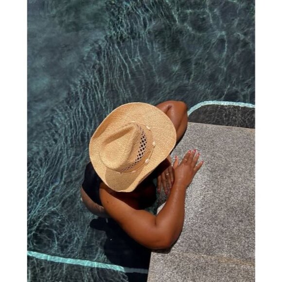 Lack of Color Seashells Cowboy Hat in Natural Small Womens Beach Western - Picture 11 of 16